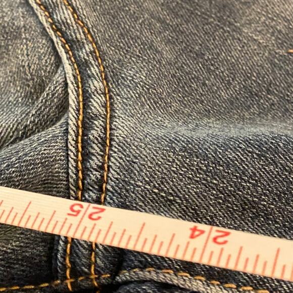 Jaugeans Selvedge Jeans 10 Rolled Cuff Distressed Hem - Picture 7 of 10